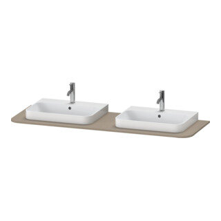 Duravit Waschtisch-Konsole Happy D.2 Plus 160x55cm, mit 2 Ausschnitten, leinen