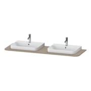 Duravit Waschtisch-Konsole Happy D.2 Plus 160x55cm, mit 2 Ausschnitten, leinen