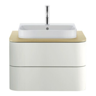 Duravit Waschtisch-Konsole Happy D.2 Plus 65x48cm, m 1 Ausschn, mediterrane Eiche