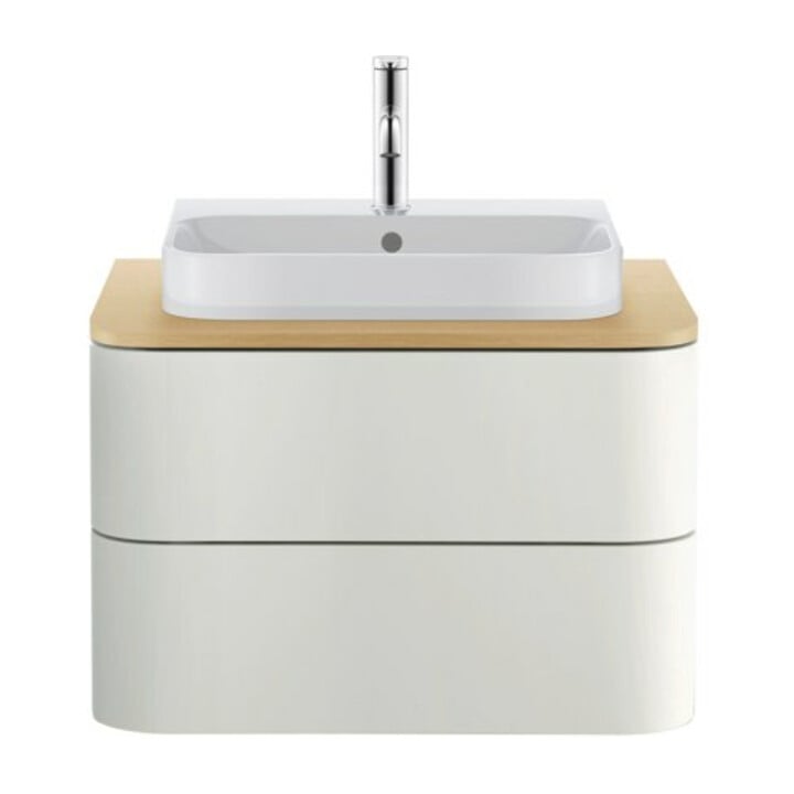 Duravit Waschtisch-Konsole Happy D.2 Plus 65x48cm, m 1 Ausschn, mediterrane Eiche
