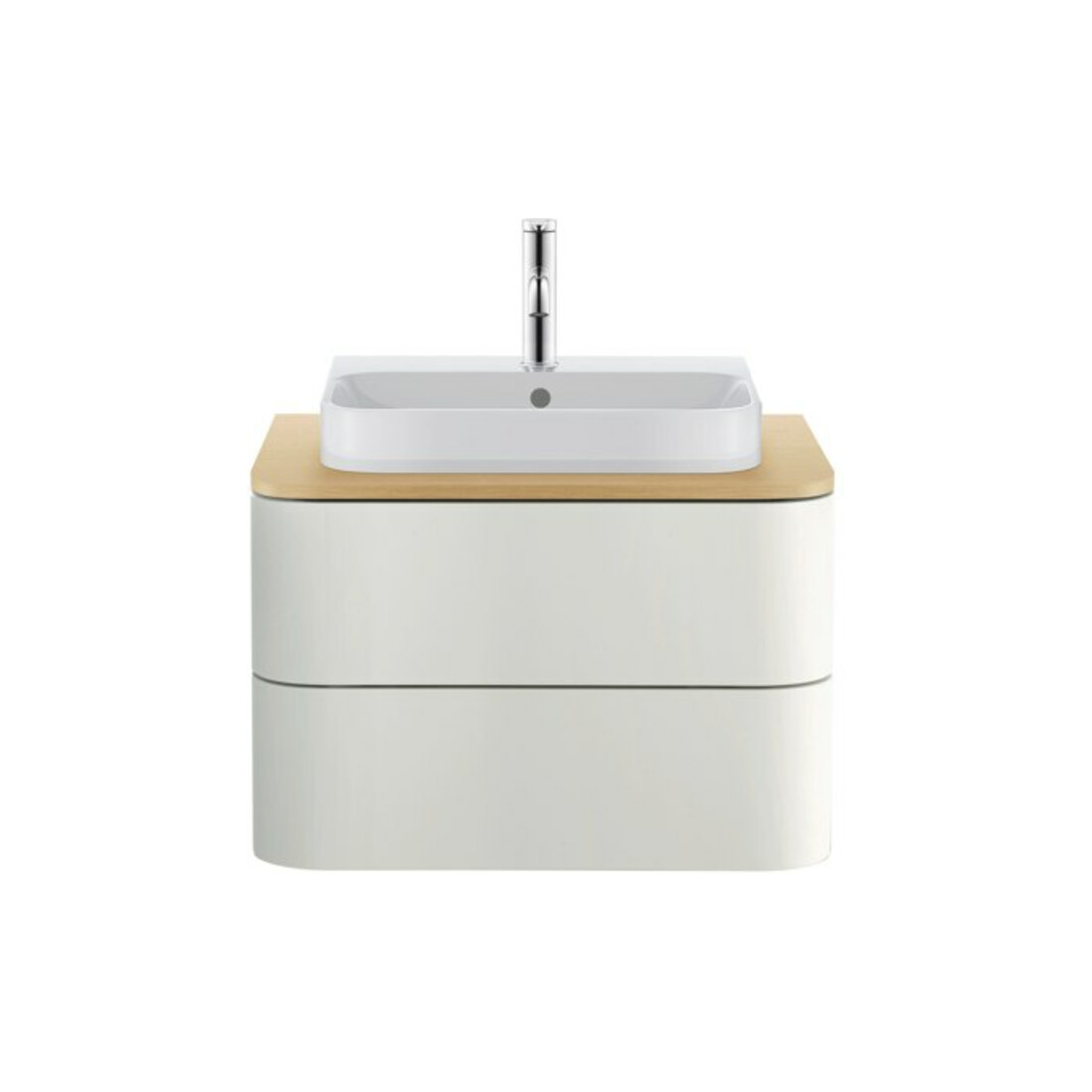 Duravit Waschtisch-Konsole Happy D.2 Plus 65x48cm, m 1 Ausschn, mediterrane Eiche
