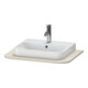 Duravit Waschtisch-Konsole Happy D.2 Plus 65x48cm, m 1 Ausschnitt, taupe supermatt-1