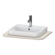 Duravit Waschtisch-Konsole Happy D.2 Plus 65x48cm, m 1 Ausschnitt, taupe supermatt