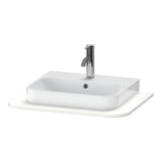 Duravit Waschtisch-Konsole Happy D.2 Plus 65x48cm, m 1 Ausschnitt, weiß supermatt