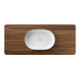 Duravit Waschtisch-Konsole Luv 138,8x59,5x2,5cm, a Holz, m 1 AS, Nussb-1