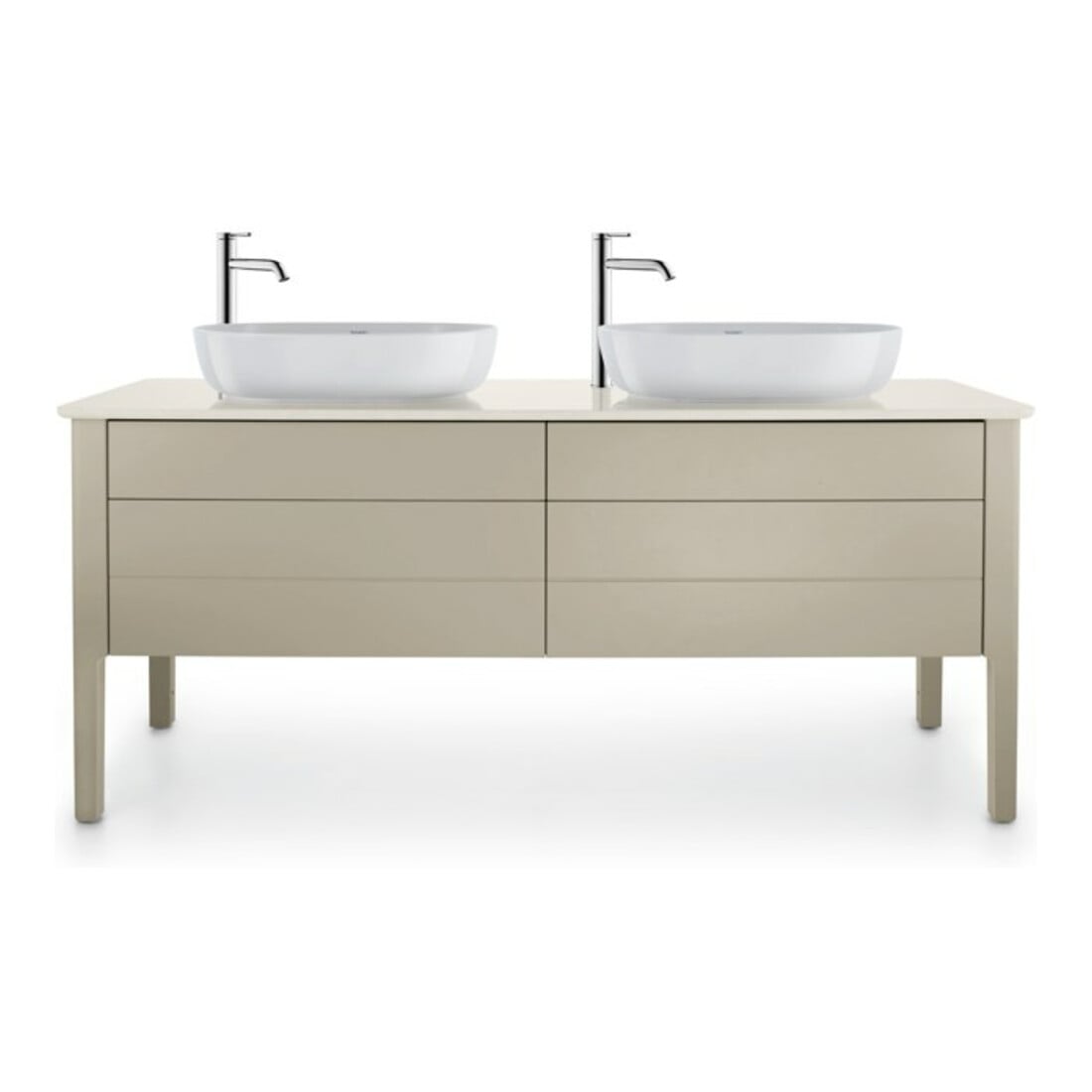 Duravit Waschtisch-Konsole Luv 178,3x59,5x2cm, a Quarz, 2 A., we Struk.