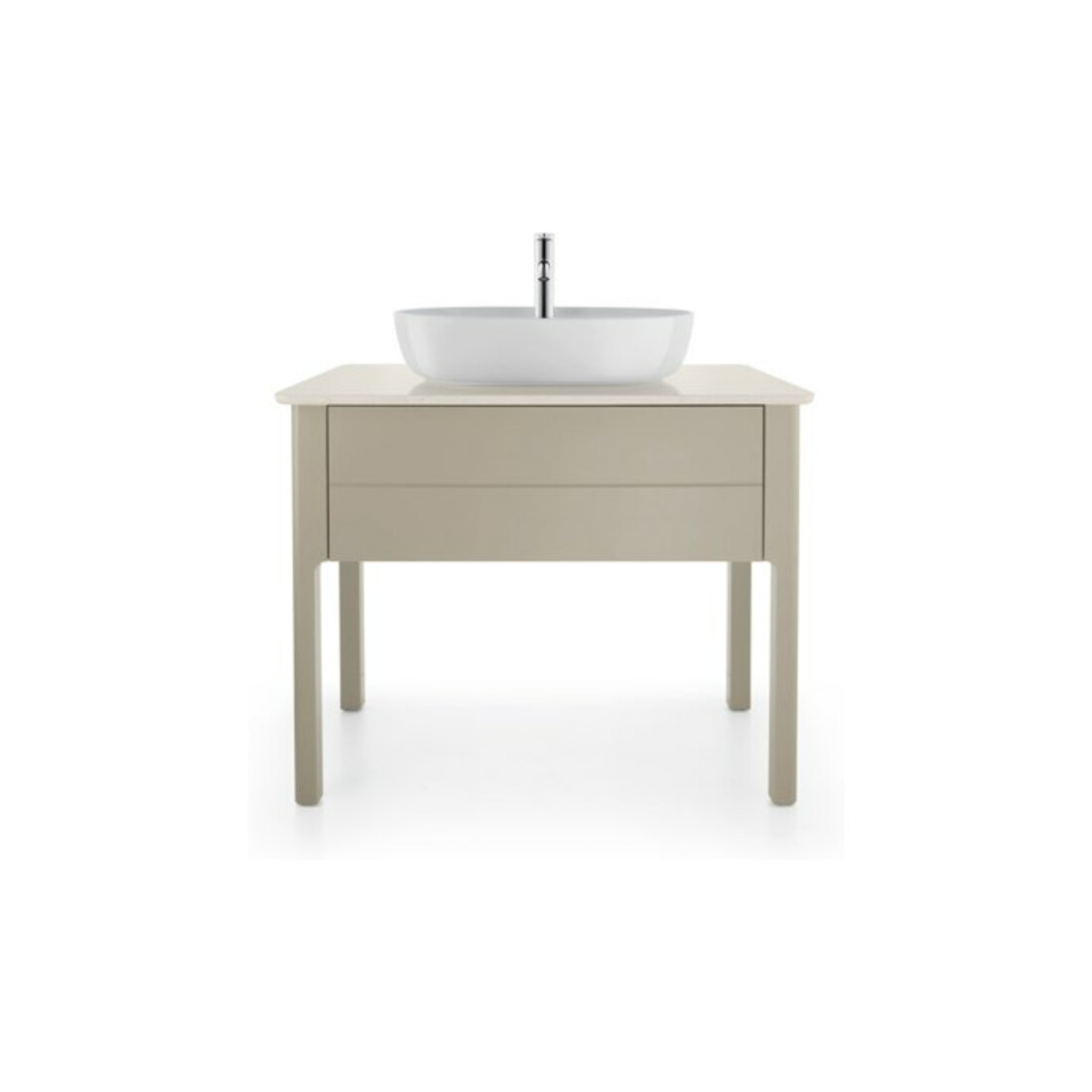 Duravit Waschtisch-Konsole Luv 98,8x59,5x2cm, a Quarz, m 1 AS, w Struk.
