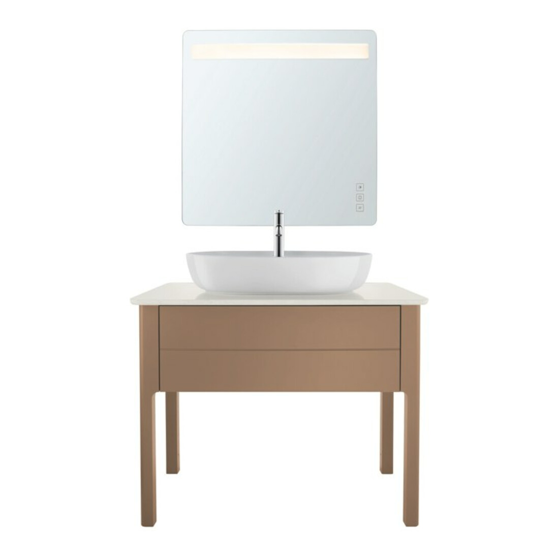 Duravit Waschtisch-Konsole Luv 98,8x59,5x2cm, a Quarz, m 1 AS, w Struk.