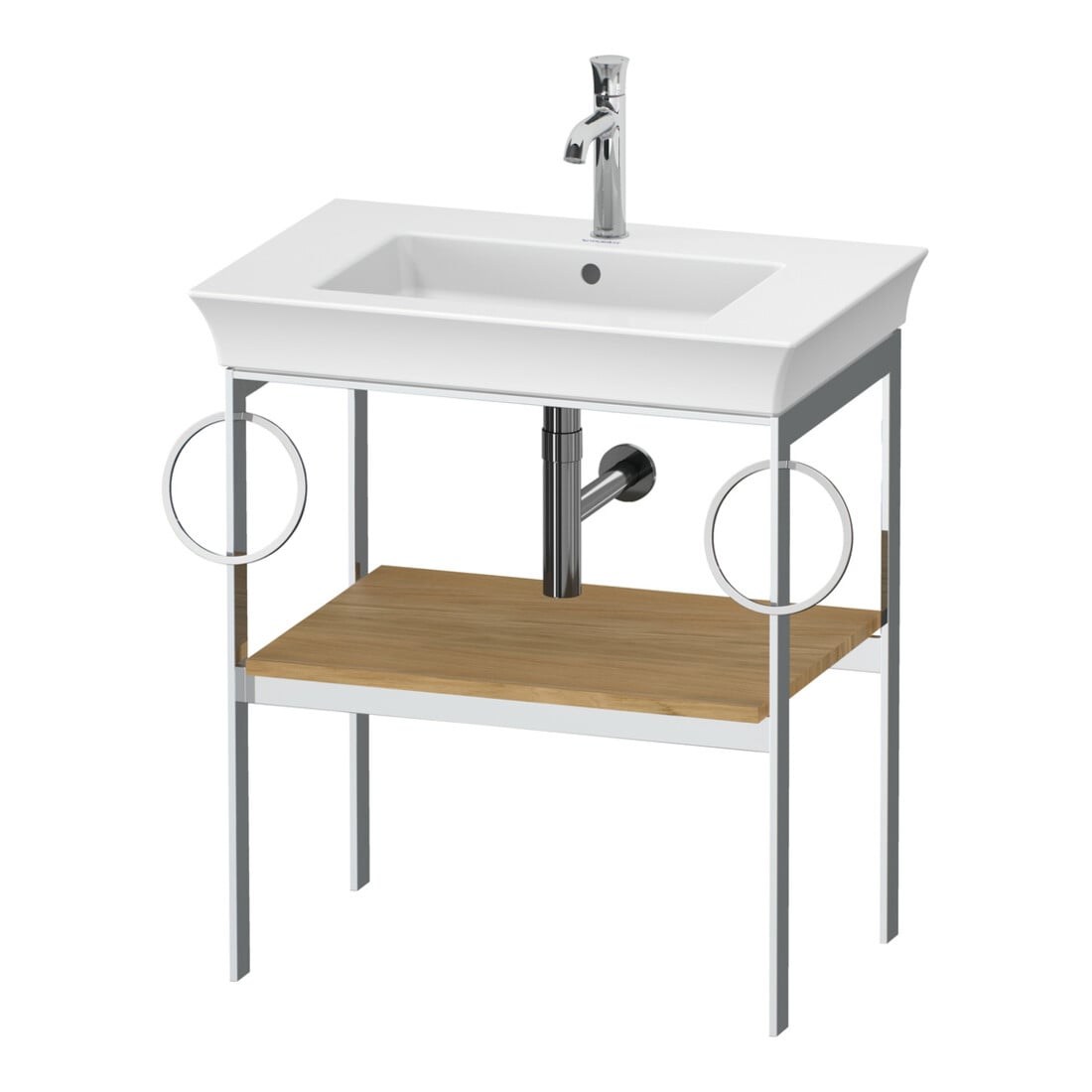 Duravit Waschtisch-Konsole White Tulip 68,4x45cm, E Nat mass, Me, 2 HTH, bo