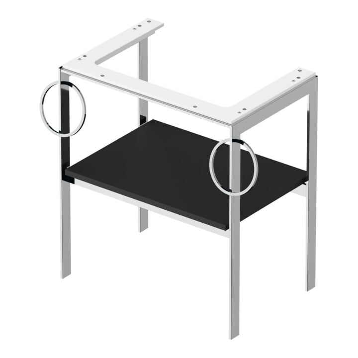 Duravit Waschtisch-Konsole White Tulip 68,4x45cm, gra m, Me, 2 HTH, bodensteh.