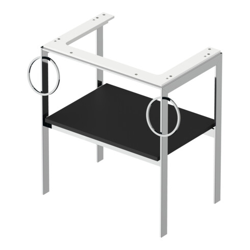 Duravit Waschtisch-Konsole White Tulip 68,4x45cm, gra m, Me, 2 HTH, bodensteh.