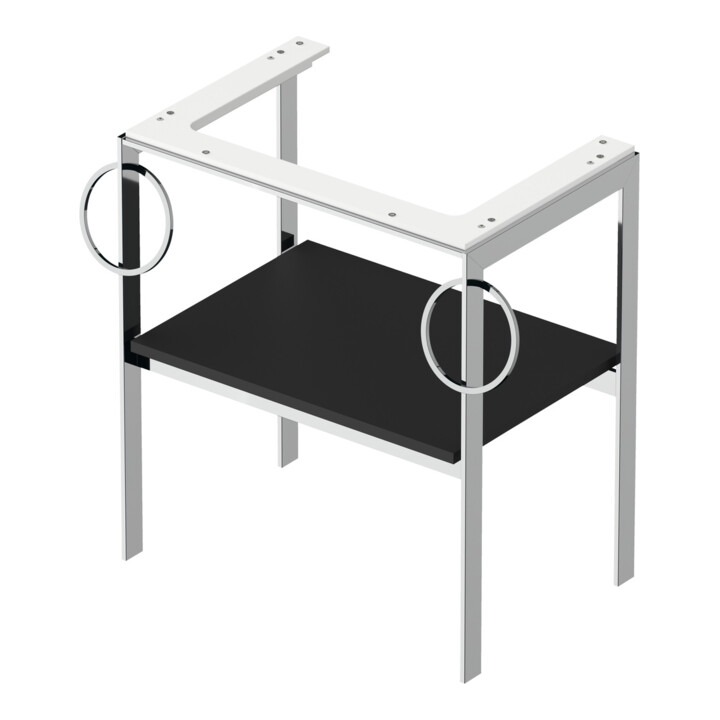 Duravit Waschtisch-Konsole White Tulip 68,4x45cm, gra m, Me, 2 HTH, bodensteh.