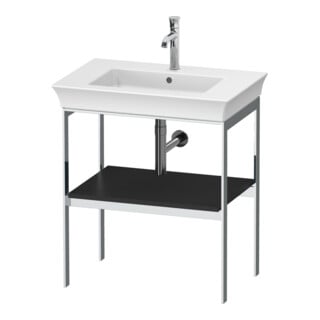 Duravit Waschtisch-Konsole White Tulip 68,4x45cm, gra s-matt, Met., bodensteh.