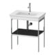 Duravit Waschtisch-Konsole White Tulip 68,4x45cm, gra s-matt, Met., bodensteh.-1