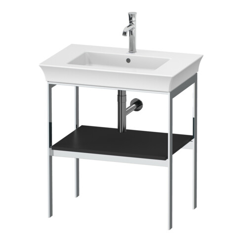 Duravit Waschtisch-Konsole White Tulip 68,4x45cm, gra s-matt, Met., bodensteh.
