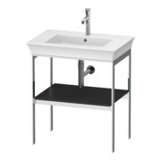 Duravit Waschtisch-Konsole White Tulip 68,4x45cm, gra s-matt, Met., bodensteh.