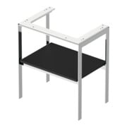 Duravit Waschtisch-Konsole White Tulip 68,4x45cm, gra s-matt, Met., bodensteh.-4