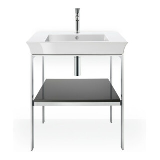 Duravit Waschtisch-Konsole White Tulip 68,4x45cm, graph hgl, Met., bodenstehend