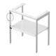 Duravit Waschtisch-Konsole White Tulip 68,4x45cm, Me, bo, Handtuchhalter li, we hgl