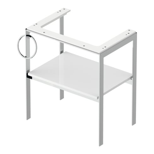 Duravit Waschtisch-Konsole White Tulip 68,4x45cm, Me, bo, Handtuchhalter li, we hgl