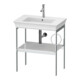 Duravit Waschtisch-Konsole White Tulip 68,4x45cm, Me, bo, Handtuchhalter re, we hgl-1