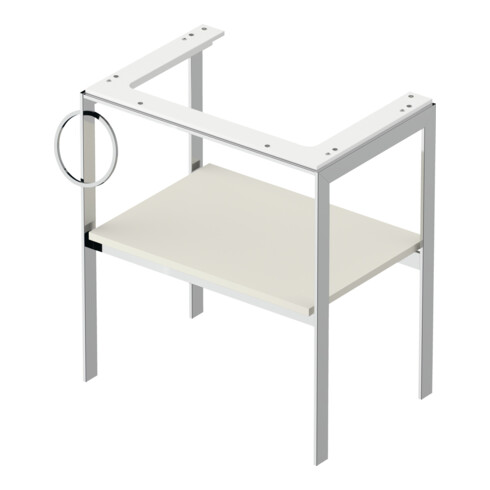 Duravit Waschtisch-Konsole White Tulip 68,4x45cm, Me, bo, HTH l, Nord we s-matt