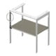 Duravit Waschtisch-Konsole White Tulip 68,4x45cm, Me, bo, HTH l, st-g s-matt-5