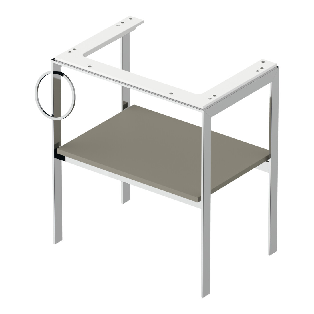 Duravit Waschtisch-Konsole White Tulip 68,4x45cm, Me, bo, HTH l, st-g s-matt