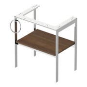 Duravit Waschtisch-Konsole White Tulip 68,4x45cm, Me, bo, HTH l, US Nussb mass.-5