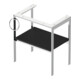 Duravit Waschtisch-Konsole White Tulip 68,4x45cm, Me, bo, HTH li, graph s-matt-5