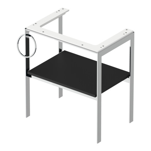 Duravit Waschtisch-Konsole White Tulip 68,4x45cm, Me, bo, HTH li, graph s-matt