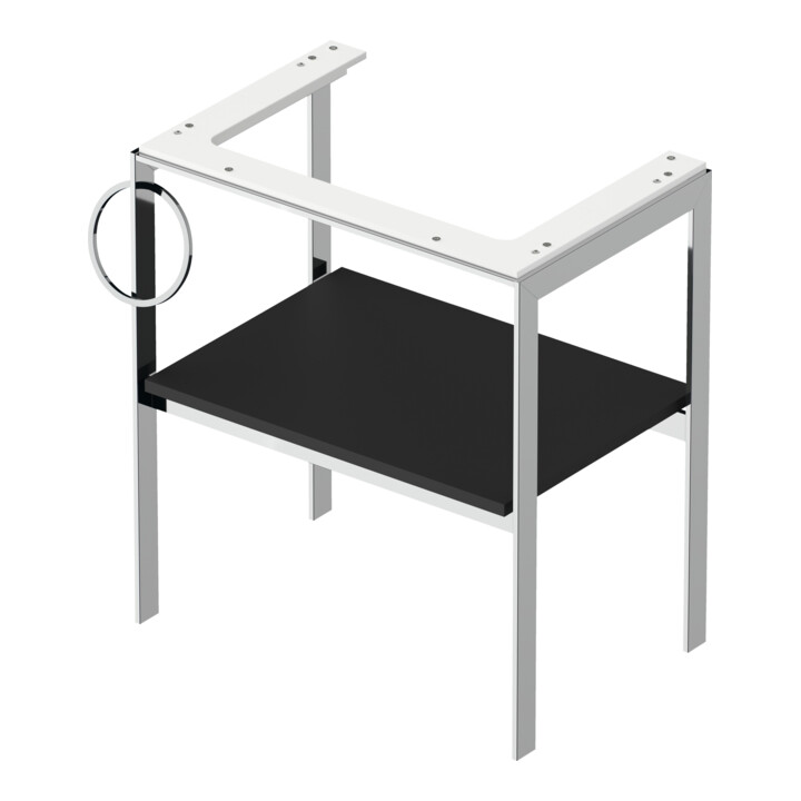 Duravit Waschtisch-Konsole White Tulip 68,4x45cm, Me, bo, HTH li, graph s-matt
