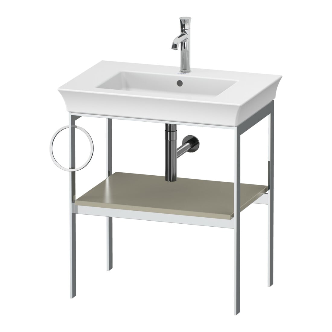 Duravit Waschtisch-Konsole White Tulip 68,4x45cm, Me, bo, HTH li, Tau s-matt