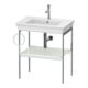 Duravit Waschtisch-Konsole White Tulip 68,4x45cm, Me, bo, HTH li, we s-matt-1