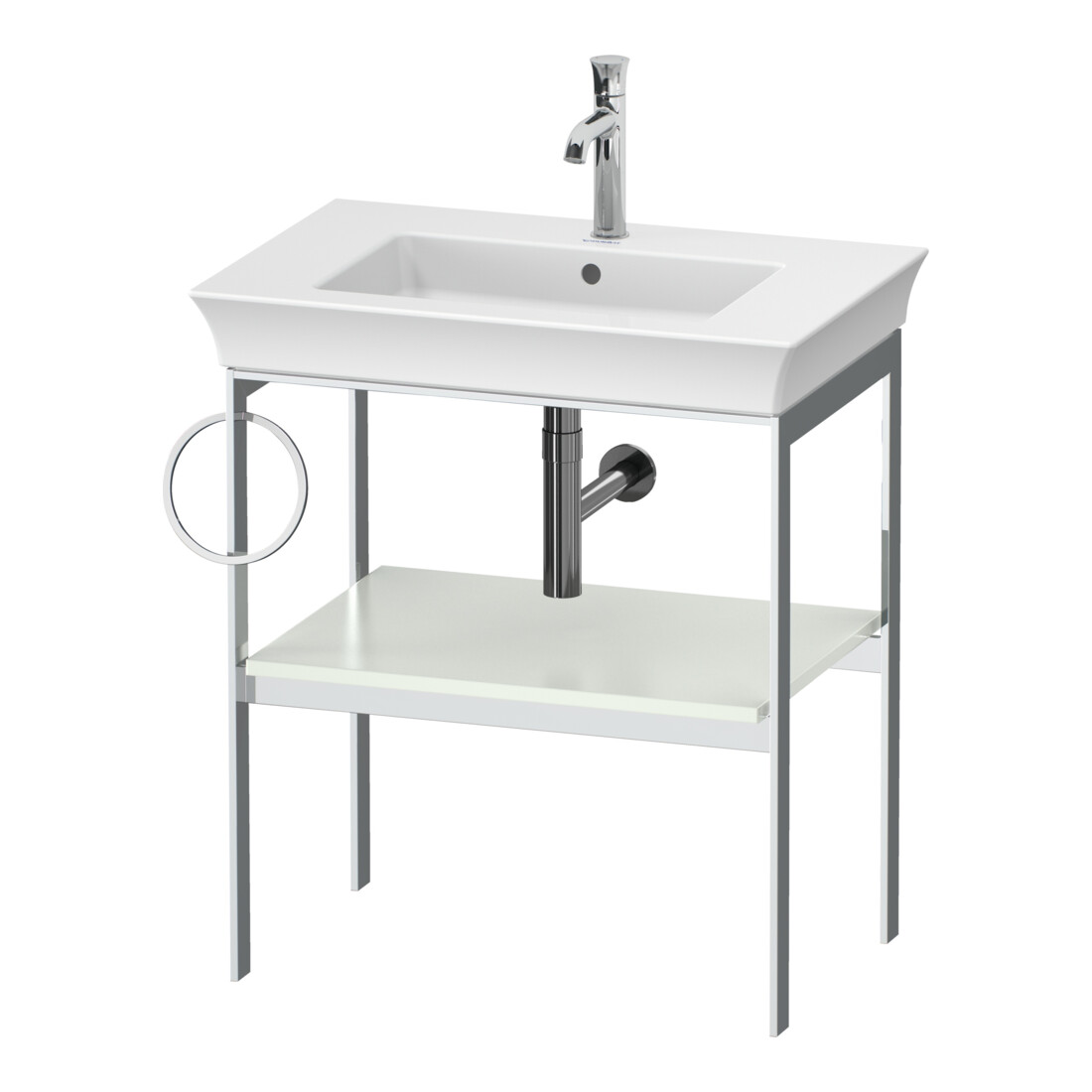 Duravit Waschtisch-Konsole White Tulip 68,4x45cm, Me, bo, HTH li, we s-matt