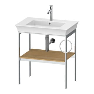 Duravit Waschtisch-Konsole White Tulip 68,4x45cm, Me, bo, HTH re, Ei Nat mass.