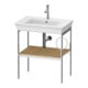 Duravit Waschtisch-Konsole White Tulip 68,4x45cm, Me, bo, HTH re, Ei Nat mass.-1