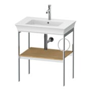 Duravit Waschtisch-Konsole White Tulip 68,4x45cm, Me, bo, HTH re, Ei Nat mass.