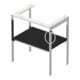 Duravit Waschtisch-Konsole White Tulip 68,4x45cm, Me, bo, HTH re, graph s-matt-5