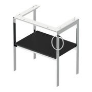 Duravit Waschtisch-Konsole White Tulip 68,4x45cm, Me, bo, HTH re, graph s-matt-5