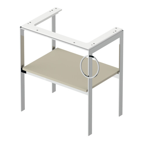 Duravit Waschtisch-Konsole White Tulip 68,4x45cm, Me, bo, HTH re, Tau s-matt