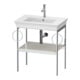 Duravit Waschtisch-Konsole White Tulip 68,4x45cm, No w m, Me, 2 HTH, bodensteh.-1