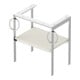 Duravit Waschtisch-Konsole White Tulip 68,4x45cm, No w m, Me, 2 HTH, bodensteh.