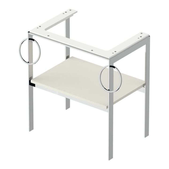 Duravit Waschtisch-Konsole White Tulip 68,4x45cm, No w m, Me, 2 HTH, bodensteh.