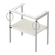 Duravit Waschtisch-Konsole White Tulip 68,4x45cm, No w m, Me, 2 HTH, bodensteh.-4