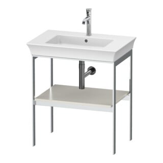 Duravit Waschtisch-Konsole White Tulip 68,4x45cm, No w s-matt, Met., bodensteh.