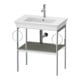 Duravit Waschtisch-Konsole White Tulip 68,4x45cm, st-g m, Me, 2 HTH, bodensteh.-1
