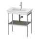 Duravit Waschtisch-Konsole White Tulip 68,4x45cm, st-g s-matt, Met., bodensteh.-1