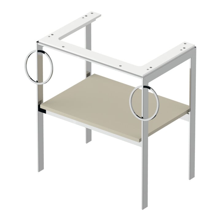 Duravit Waschtisch-Konsole White Tulip 68,4x45cm, T m, Me, 2 HTH, bodensteh.
