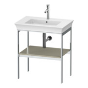 Duravit Waschtisch-Konsole White Tulip 68,4x45cm, Tau s-matt, Met., bodensteh.